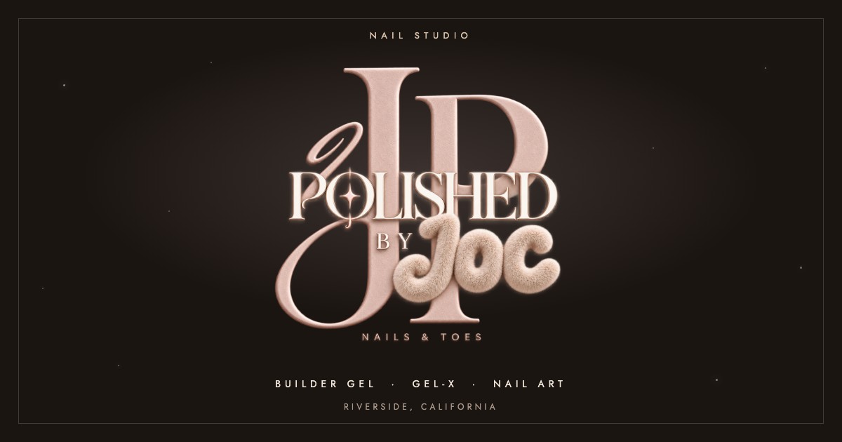 Share card for Polished by Joc: the logo on a dark ground